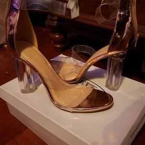 Clear heels